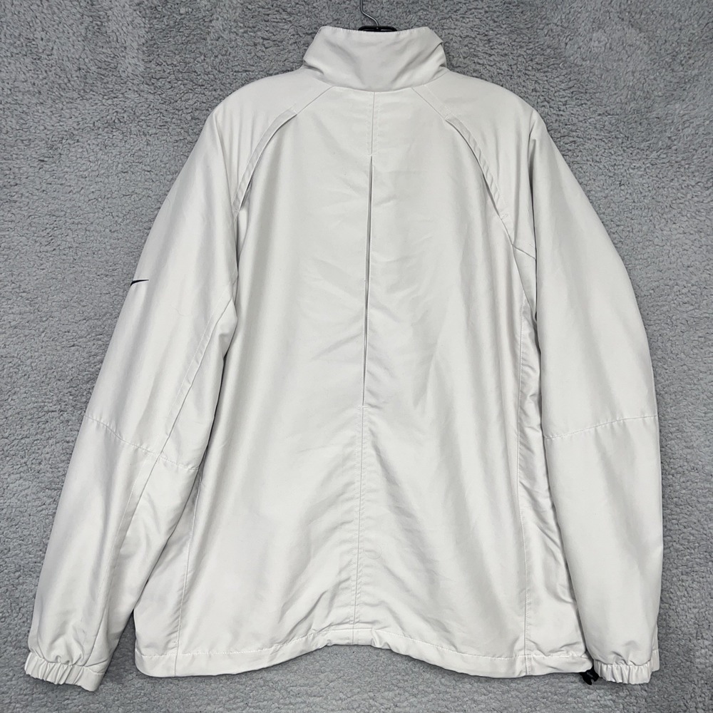 VTG Nike Golf Windbreaker Men's Sz XL Gray Blue Mesh Full Zip Golf Mock Jacket - Picture 5 of 12